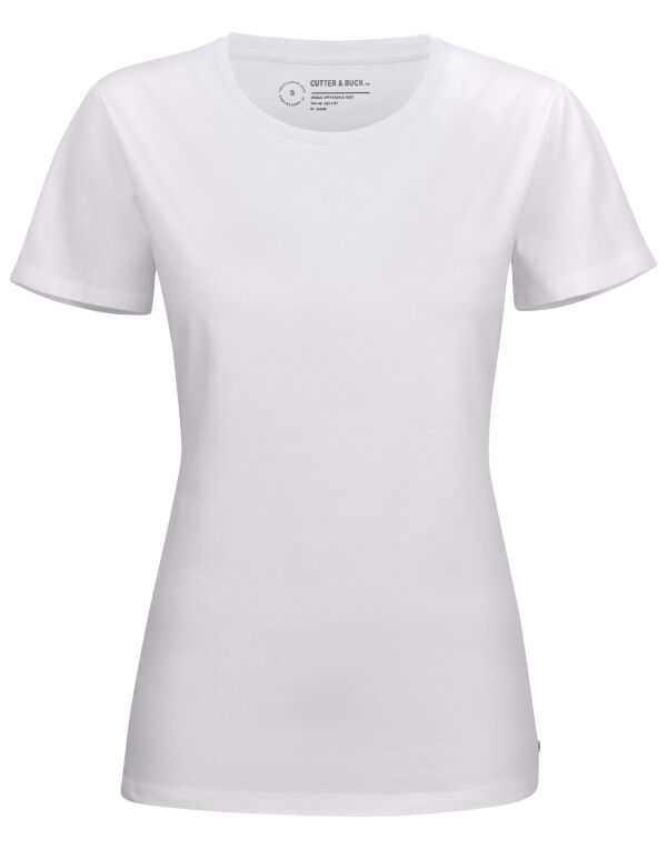 CB353409 Cutter & Buck Manzanita Roundneck Women White