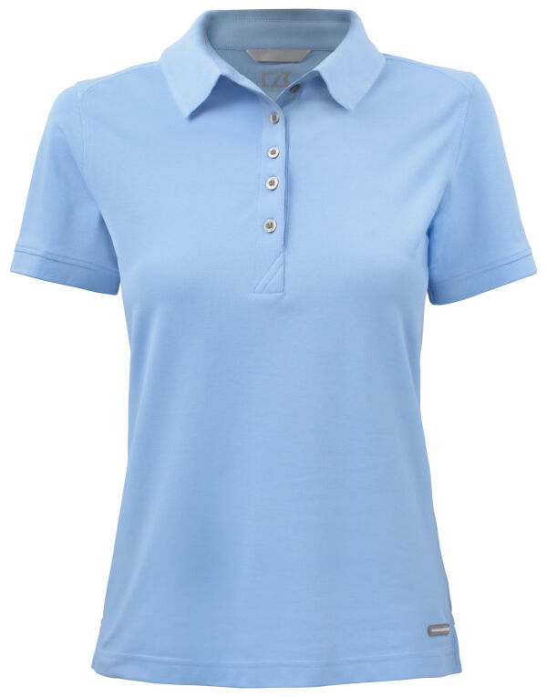 CB354419 Cutter & Buck Advantage Polo Women Light Blue