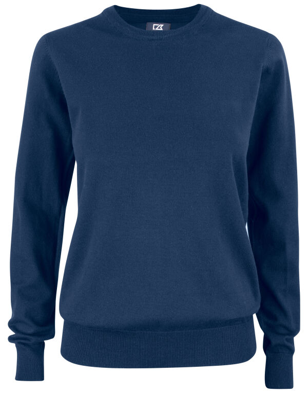 CB355417 Cutter & Buck Oakville Crewneck Women Dark Navy