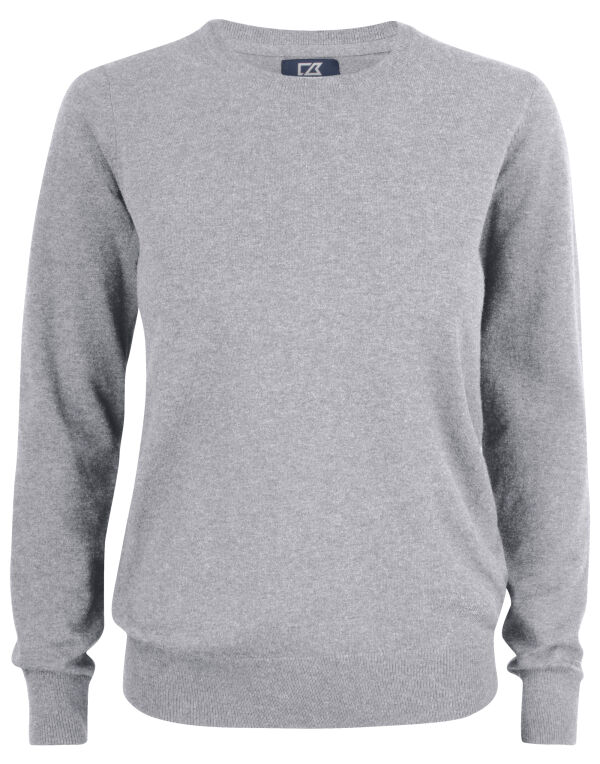 CB355417 Cutter & Buck Oakville Crewneck Women Grey Melange