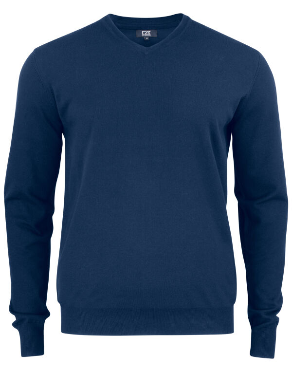 CB355418 Cutter & Buck Oakville V-neck Men Dark Navy