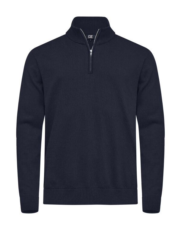 CB355428 Cutter & Buck Oakville Half Zip Sweater Men Dark Navy