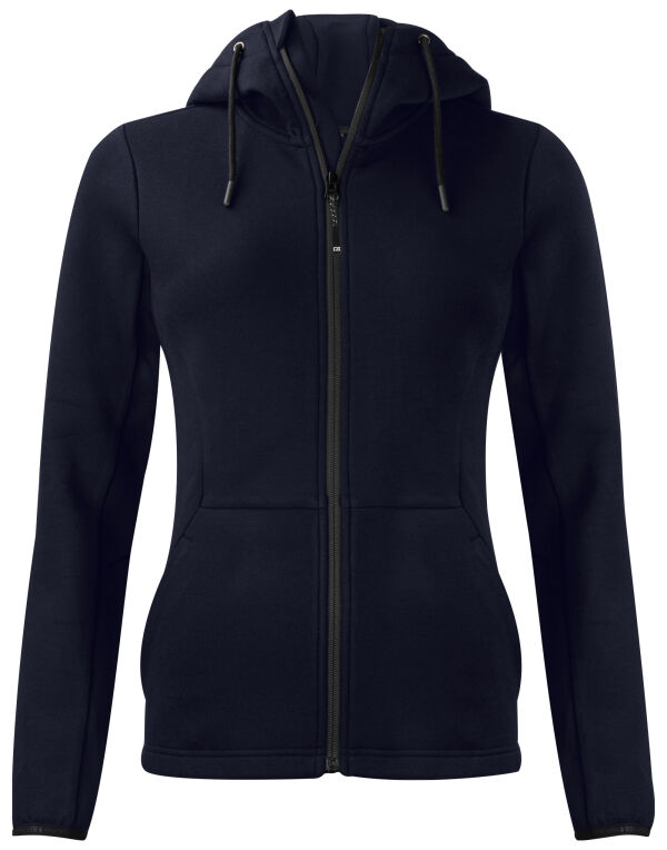 CB358419 Cutter & Buck Pemberton Hood Full Zip Women Dark Navy