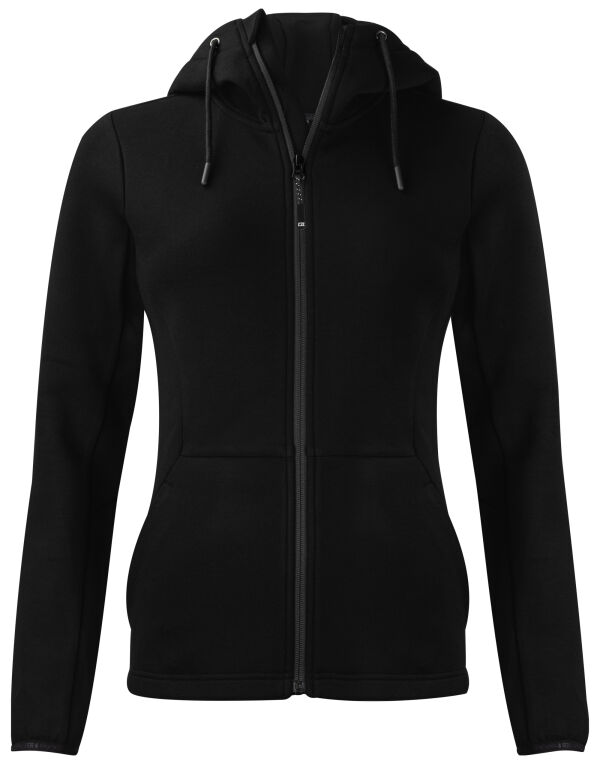 CB358419 Cutter & Buck Pemberton Hood Full Zip Women Black