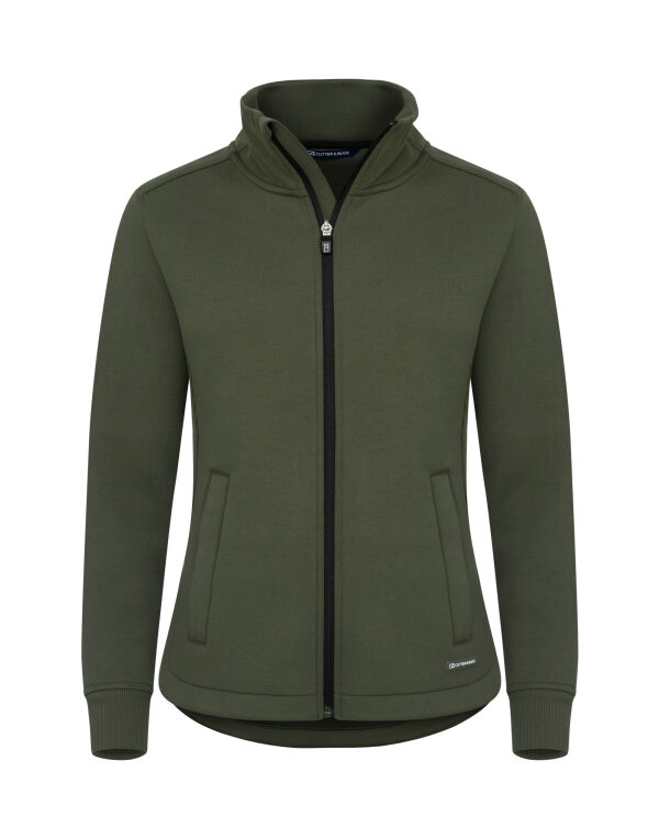 CB358427 Cutter & Buck Pemberton Cardigan Full Zip Women Ivy Green