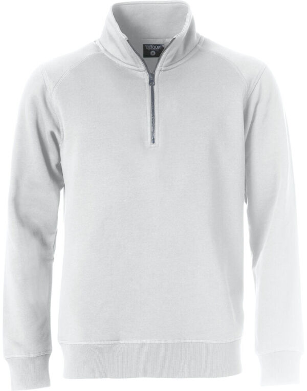 CQ021043 White Classic Half Zip