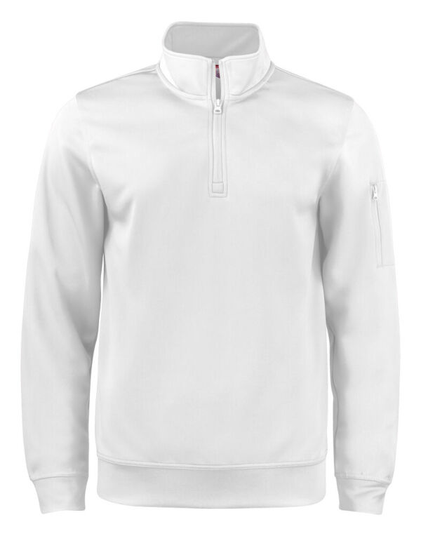 CQ021013 Clique Basic Active Half Zip White