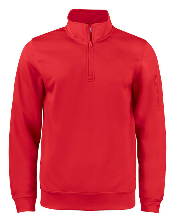 CQ021013 Clique Basic Active Half Zip Red