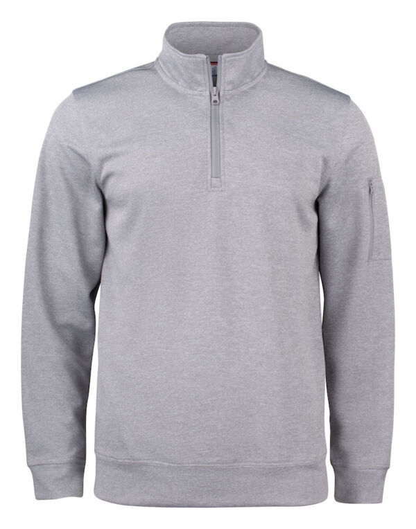 CQ021013 Clique Basic Active Half Zip Grey Melange