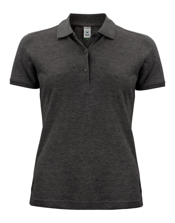 CQ028265 Clique Ladies Classic OC Polo Anthracite Melange