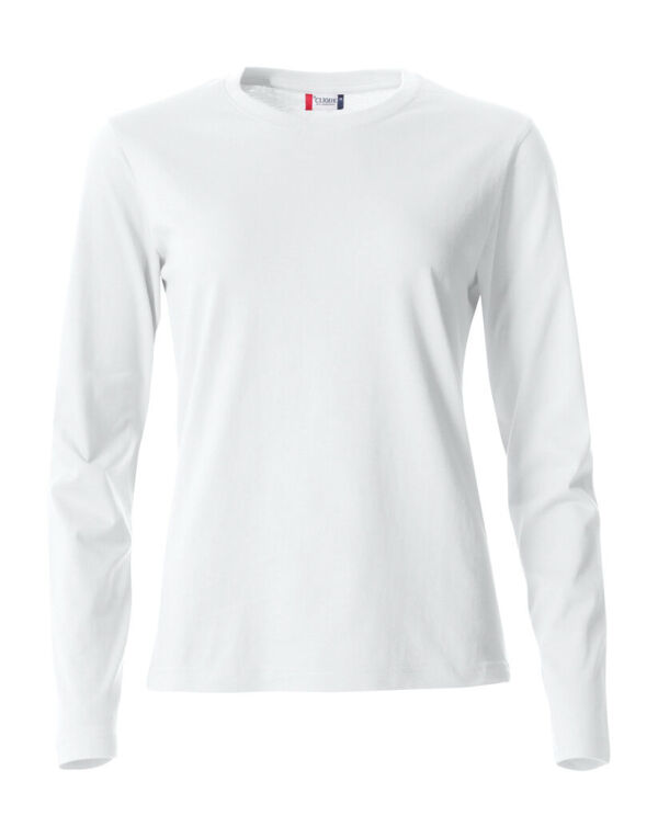 CQ029034 CLIQUE Ladies L/S Basic-T White