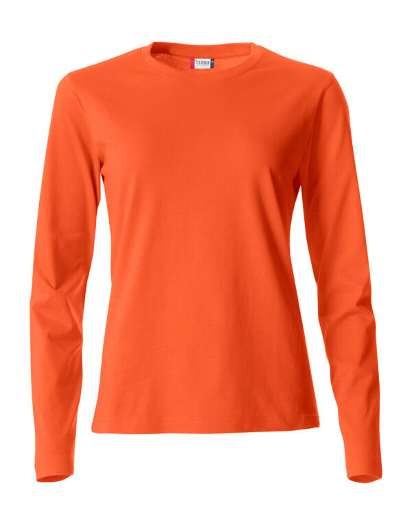 CQ029034 CLIQUE Ladies L/S Basic-T Blood Orange