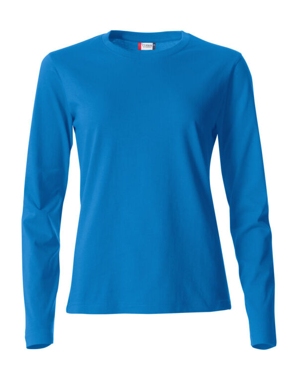 CQ029034 CLIQUE Ladies L/S Basic-T Royal Blue