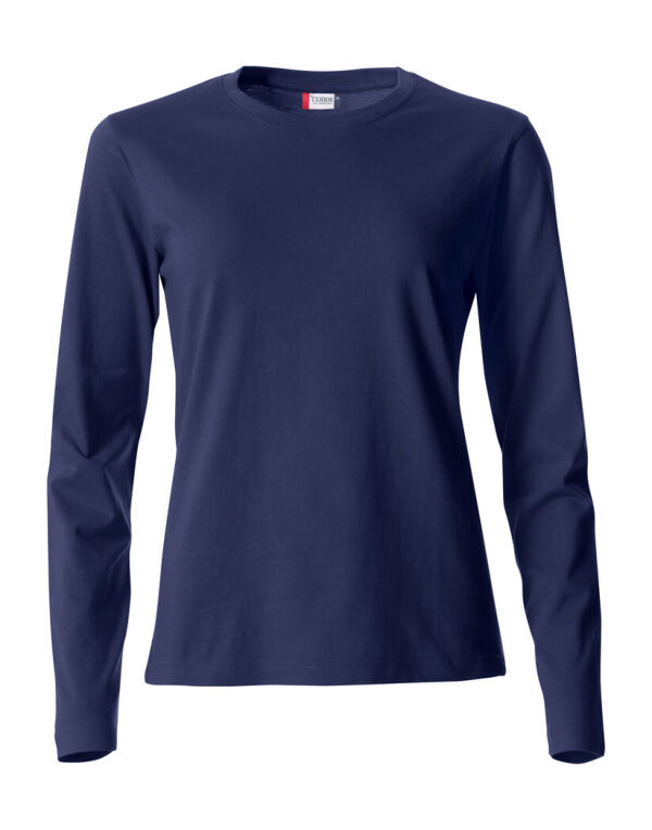 CQ029034 CLIQUE Ladies L/S Basic-T Dark Navy