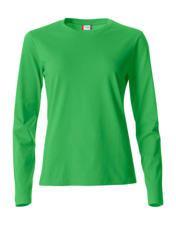 CQ029034 CLIQUE Ladies L/S Basic-T Apple Green