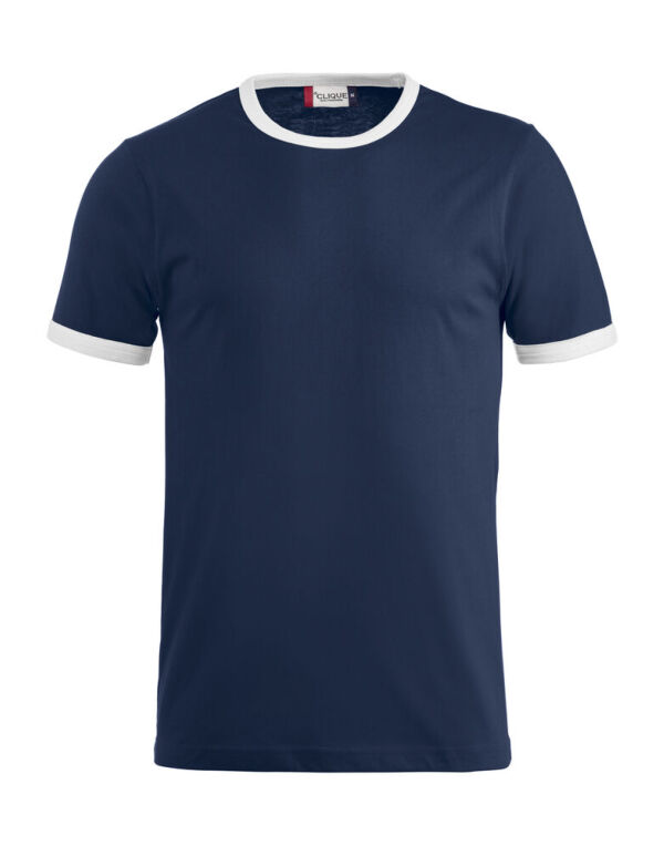 CQ029314 Clique Nome T-shirt Navy/White