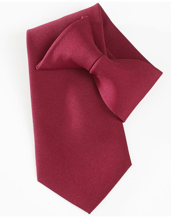 CT01 Yoko Clip-On Tie Burgundy