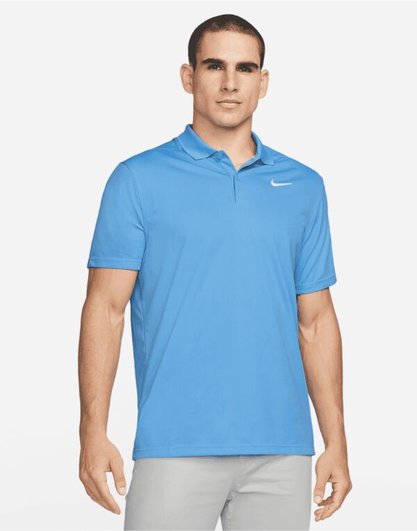 DH0822 University Blue Dri-FIT Victory Solid Polo (LC)