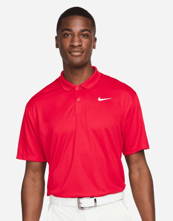 DH0822 Nike Golf Dri-FIT Victory Solid Polo (LC) University Red