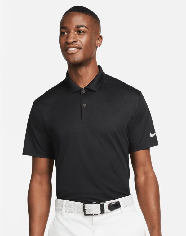 DH0824 Black Dri-FIT Victory Solid Polo