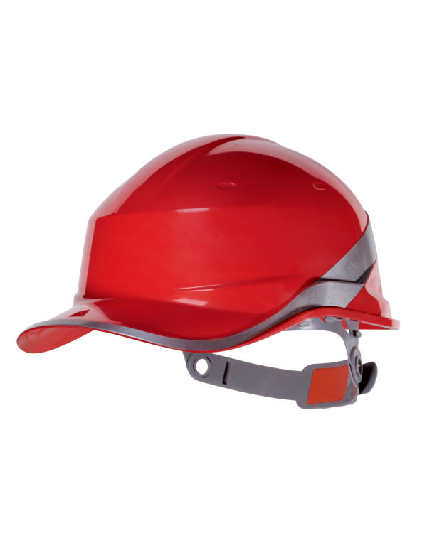 DIAMOND Delta Plus Hi-Vis Baseball Safety Helmet Red
