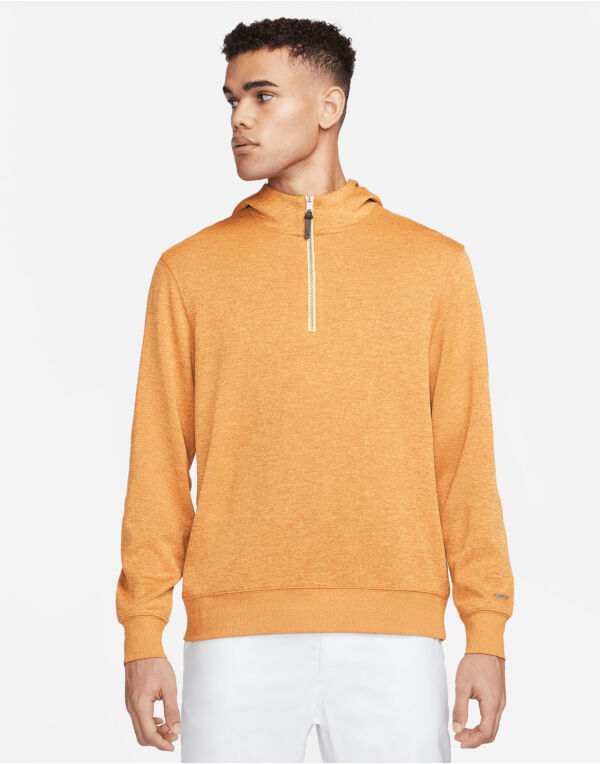 DN1906 Nike Golf Men’s Hoodie Monarch/ Laser Orange/ Brushed Silver