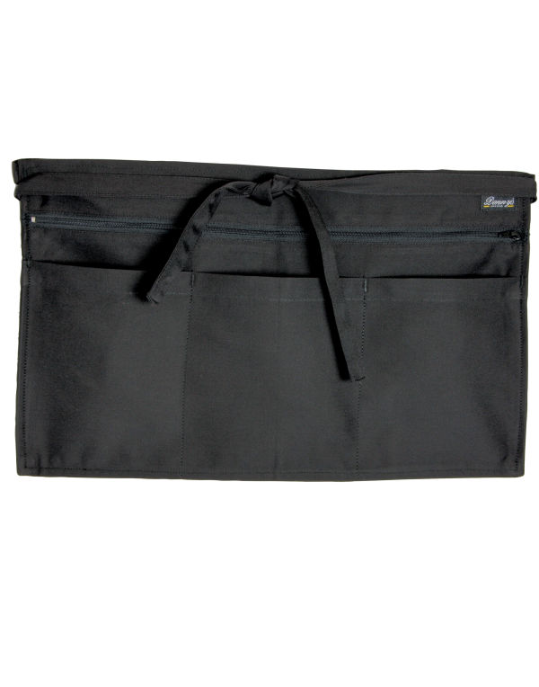 DW15 Dennys Full Zip Multi-Pocket Apron Black
