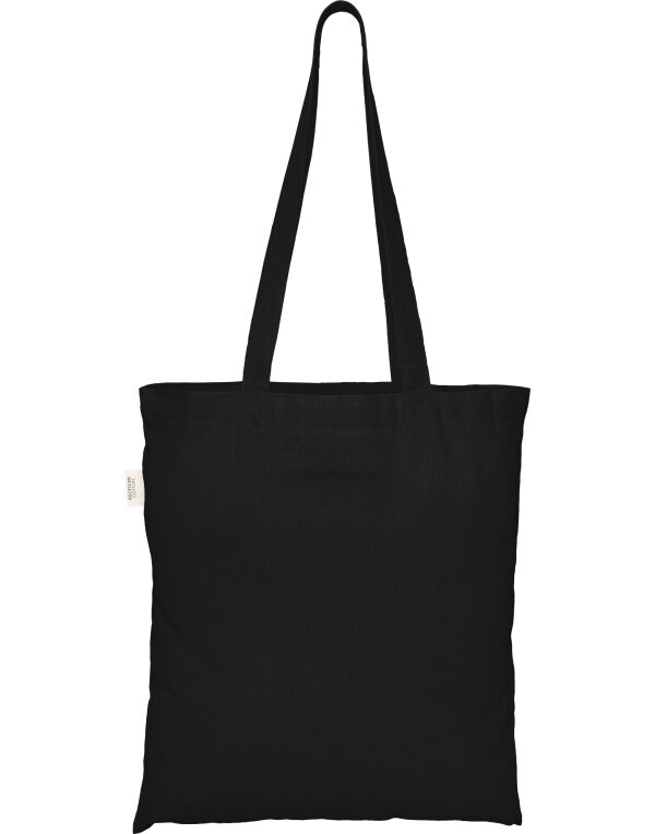 ECO001 EcoTote 100% Recycled Cotton Tote Bag Black ECO001 EcoTote 100% Recycled Cotton Tote Bag Black