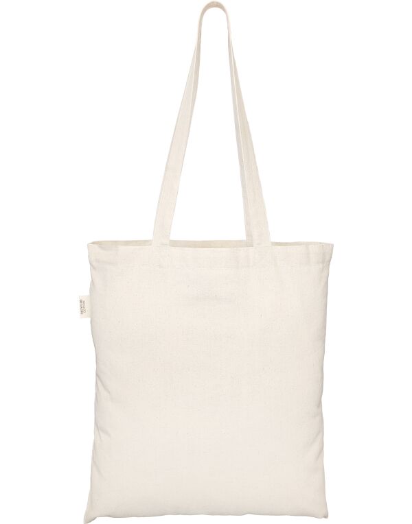 ECO001 EcoTote 100% Recycled Cotton Tote Bag Natural ECO001 EcoTote 100% Recycled Cotton Tote Bag Natural