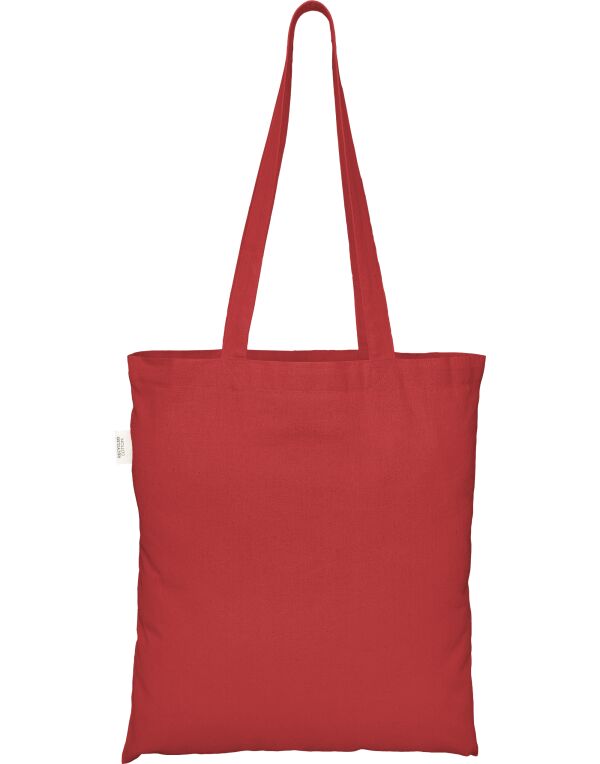 ECO001 EcoTote 100% Recycled Cotton Tote Bag Red
