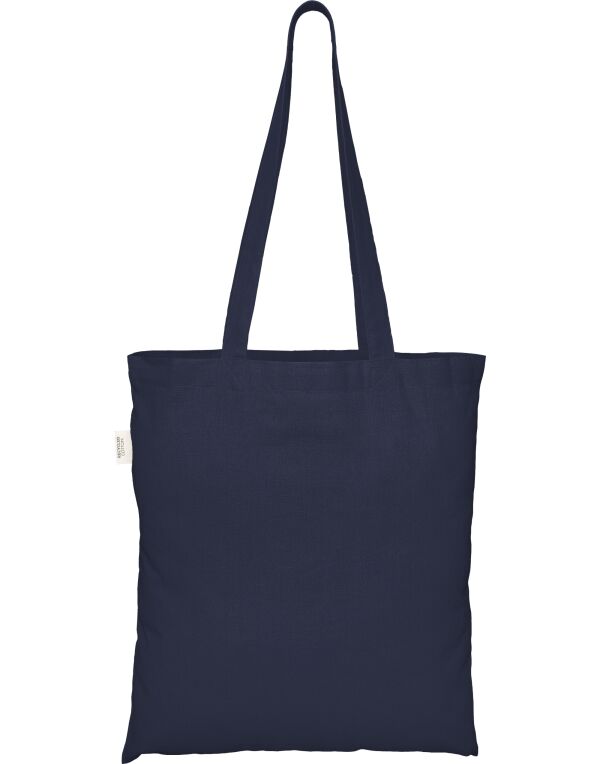 ECO001 EcoTote 100% Recycled Cotton Tote Bag Navy ECO001 EcoTote 100% Recycled Cotton Tote Bag Navy