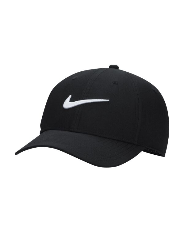 FB5625 Nike Golf Dri-Fit Structured Swoosh Cap Black/White
