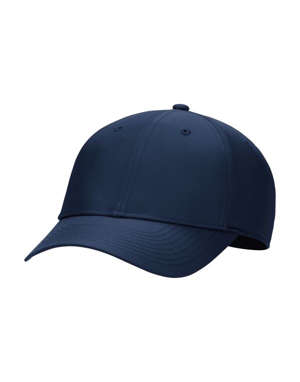 FB6452 College Navy/White Structured Blank Front Cap