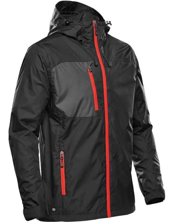 GXJ-2 Stormtech Men’s Olympia Shell Black/Bright Red