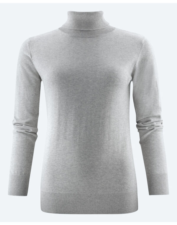 HAR2122510 James Harvest Ashland Ladies Turtle Neck Grey Melange