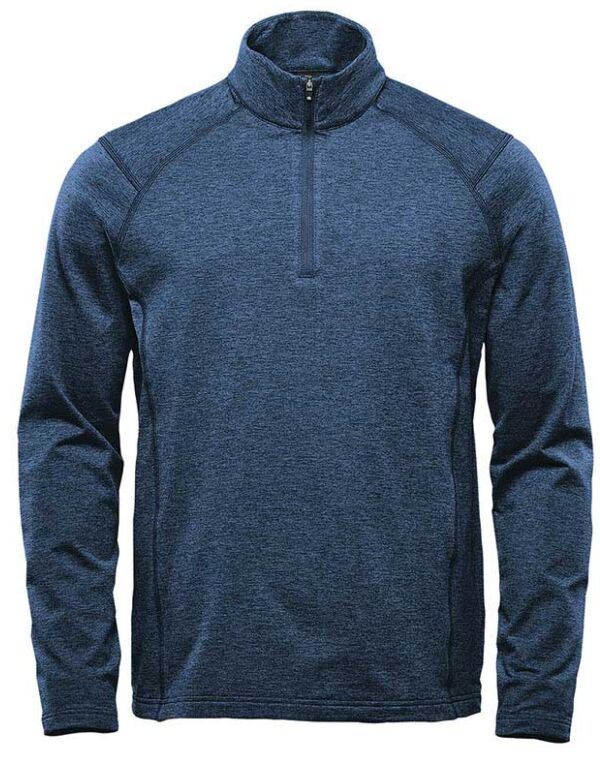 HTZ-2 Dark Navy Heather Men’s Pure Earth Treeline Performance 1/4 Zip Pullover