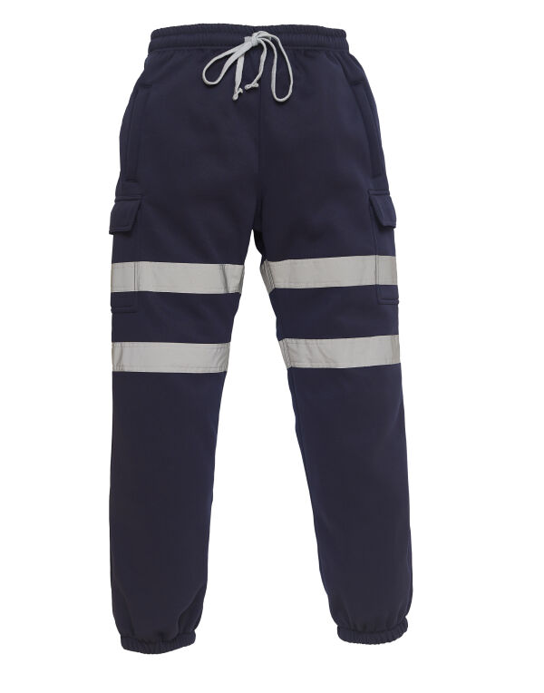 HV016T Navy Hi-Vis Jogging Pants