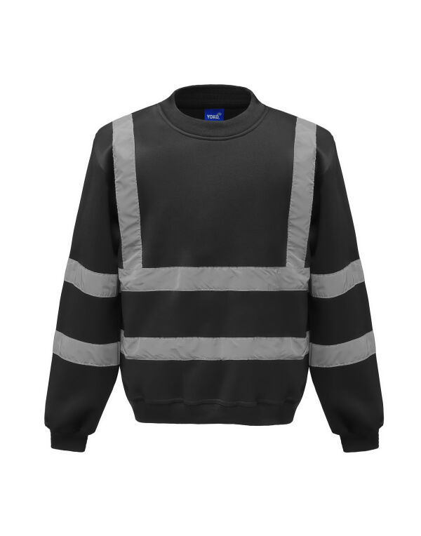 HVJ510 Yoko Hi-Vis Sweatshirt Black