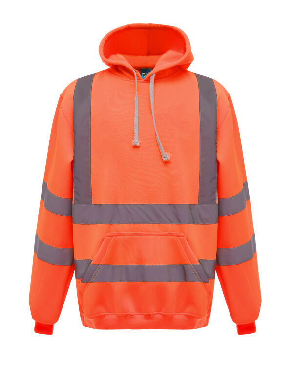 HVK05 Hi Vis Orange Hi-Vis Pull-Over Hoodie