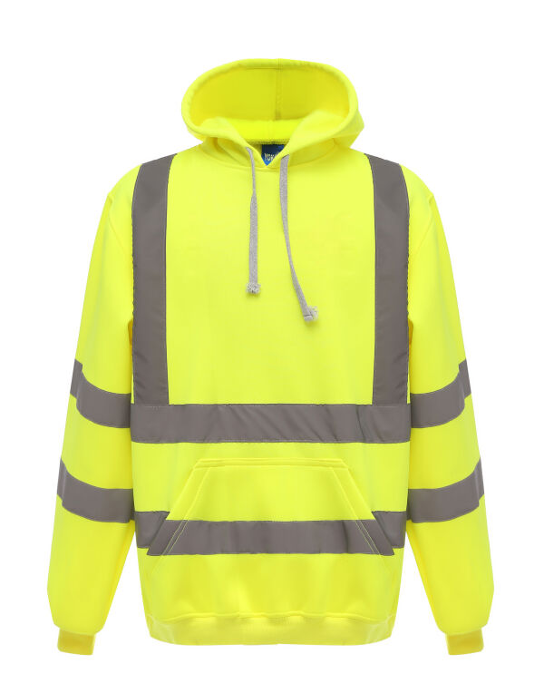 HVK05 Yoko Hi-Vis Pull-Over Hoodie Hi-Vis Yellow