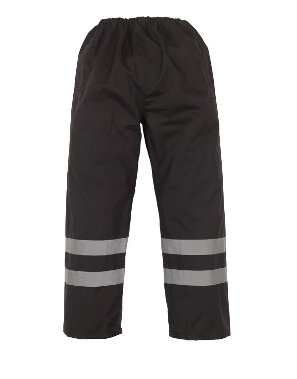 HVS461 Black Hi-Vis Waterproof Over Trousers