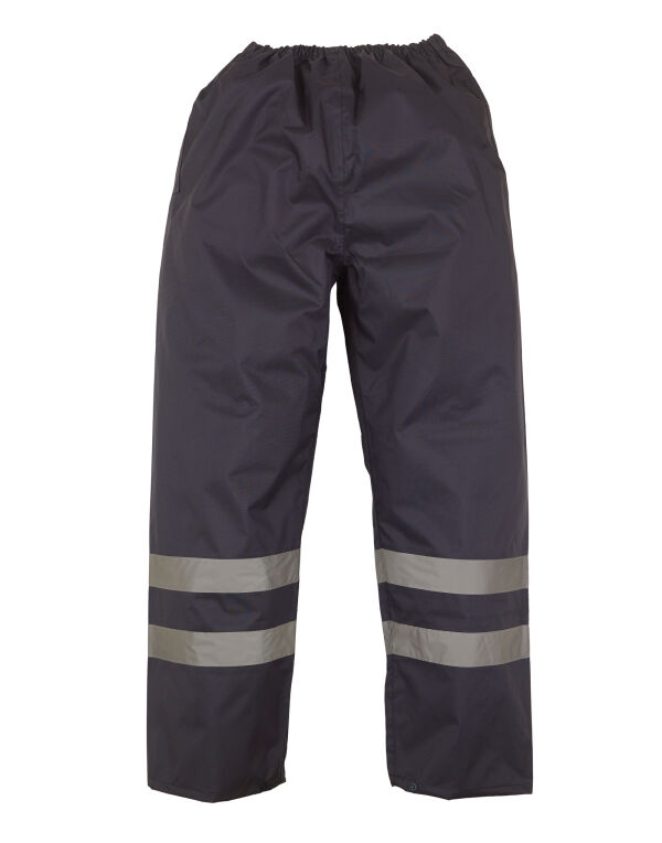HVS461 Navy Hi-Vis Waterproof Over Trousers