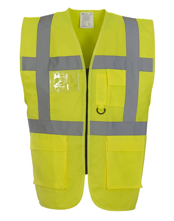 HVW801 Yoko Hi-Vis Executive Waistcoat Hi-Vis Yellow