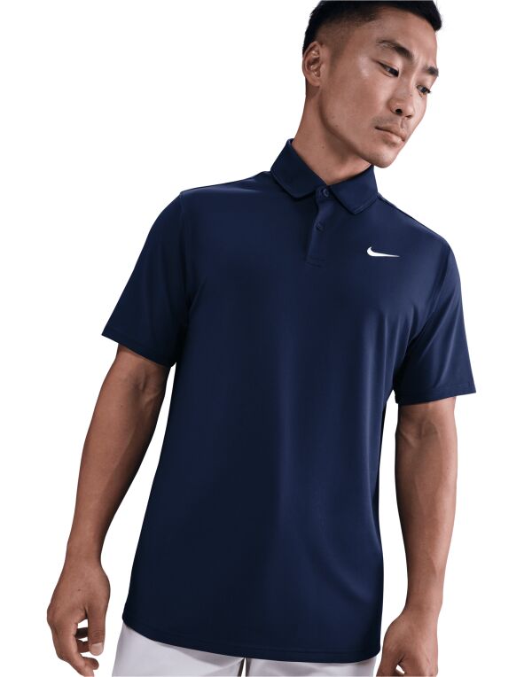 IB0273 White/Black Dri-Fit Velocity Polo