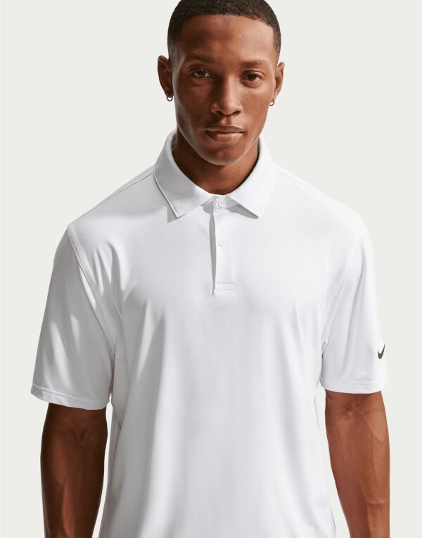 IQ6689 Nike Golf Velocity Polo Solid Short Sleeve White/Black