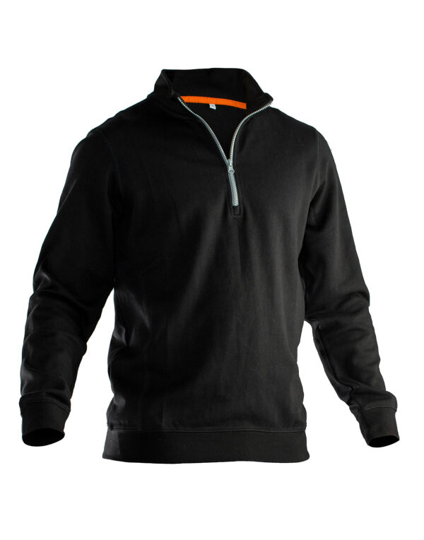 JM5401 Jobman Sweatshirt 1/2 Zip Black