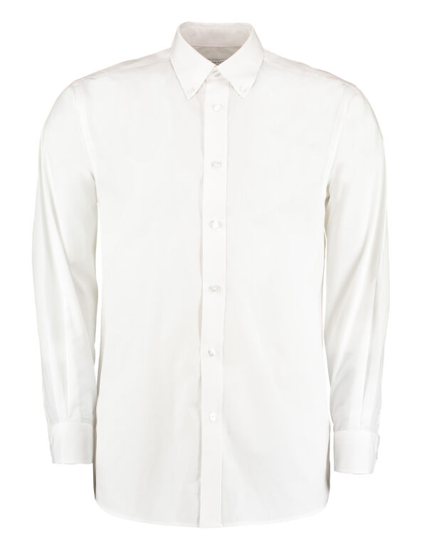 KK140 Kustom Kit Classic Fit L/Sleeve Workforce Shirt White
