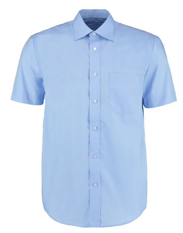 KK102 Kustom Kit Classic Fit S/Sleeve Business Shirt Light Blue