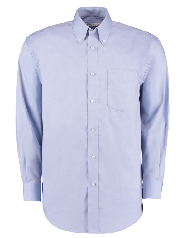 KK105 Kustom Kit Classic Fit L/S Premium Oxford Shirt Light Blue