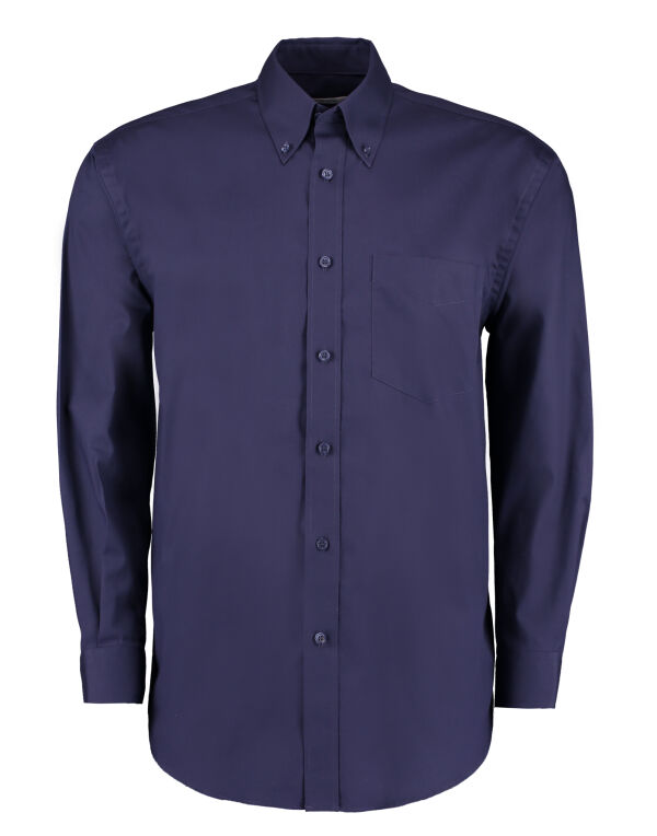 KK105 Kustom Kit Classic Fit L/S Premium Oxford Shirt Midnight Navy